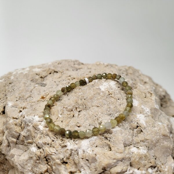 Turmalin grün Armband facettiert 4mm
