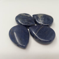 Lapis Lazuli großer Tropfen Anhänger gebohrt