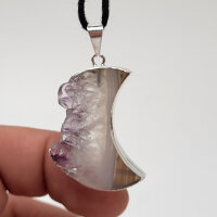 Stalachtit Anhänger Mond silber plated