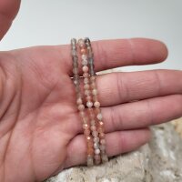 Sonnenstein mix Armband facettiert 4mm
