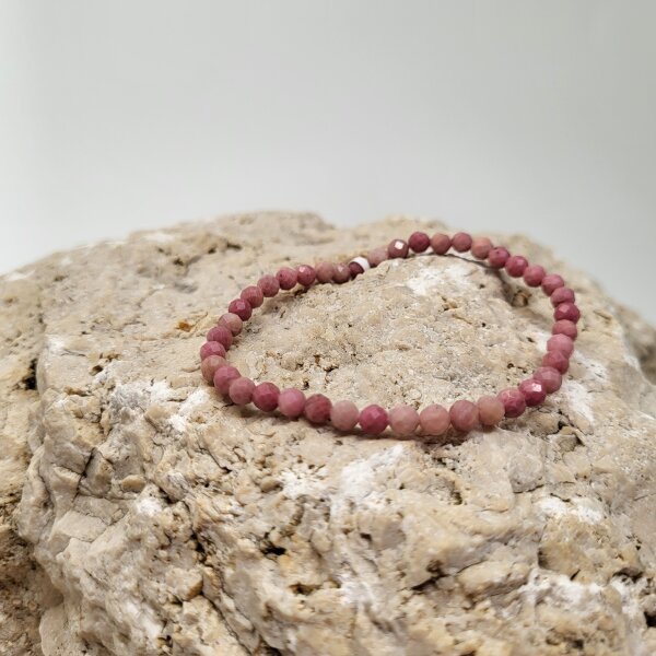 Rhodonit Armband facettiert 4mm