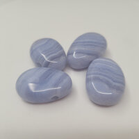 Chalcedon Blue Lace Anhänger gebohrt