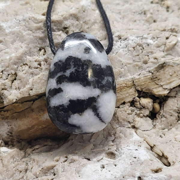Zebrajaspis Anhänger gebohrt