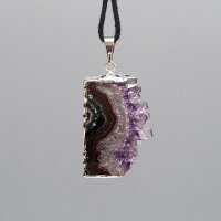 Amethyst Anhänger silber plated