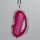 Achat Scheiben Anhänger Pink gefärbt silber plated