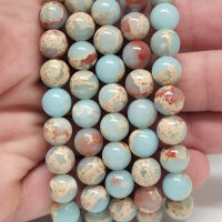 Aqua Terra Jaspis Armband rund 8mm