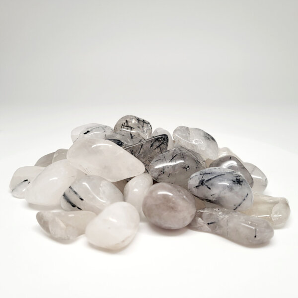 Turmalin in Quarz Trommelsteine 1kg