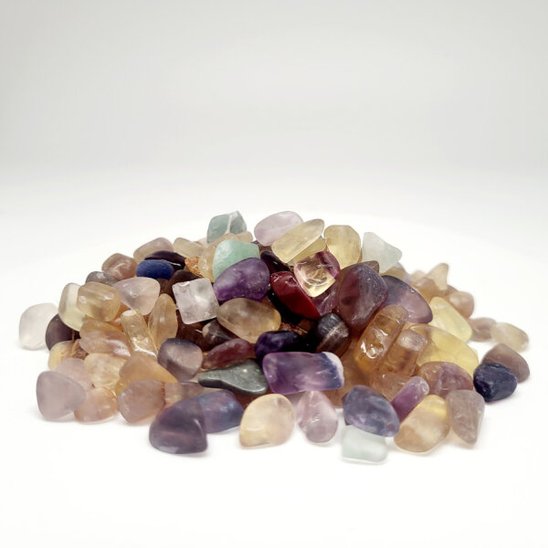 Fluorit Trommelsteine klein 1kg