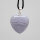 Chalcedon blau gebändert Herz Anhänger 925er Silber groß