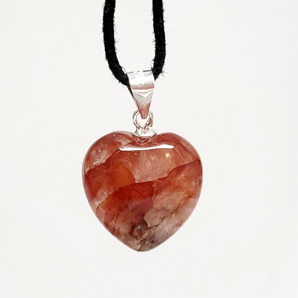 Hämatoid Herz Anhänger 925er Silber