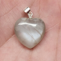 Mondstein multi Herz Anhänger 925er Silber