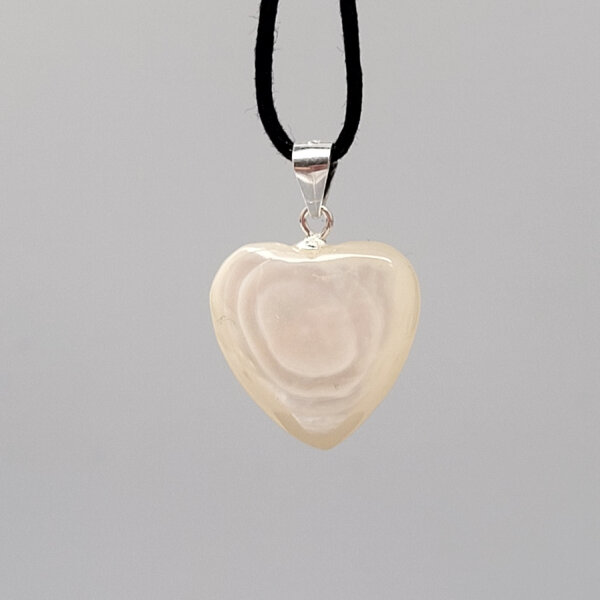 "MOP" Mother of Pearl Herz Anhänger 925er Silber