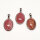 Rhodochrosit oval Anhänger 925er Silber