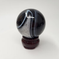 Achat schwarz Kugel 270g-330g Kilopreis