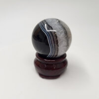 Achat schwarz Kugel 118g Kilopreis