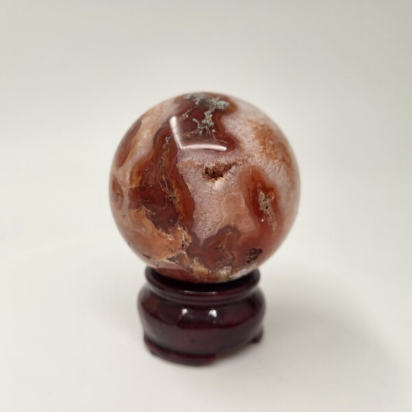 Rote Moosachat Kugeln >200g Stückpreis