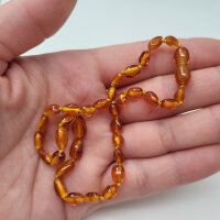 Bersteinkette dunkel für Kinder 32cm (2)