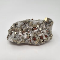 Pyrit mit Calcit Cluster Kilopreis