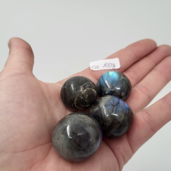 Labradorit Trommelsteine rund 1kg