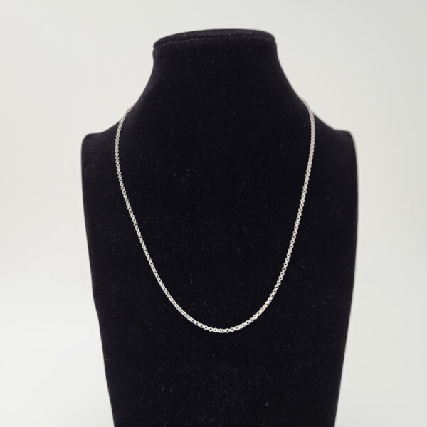 Silberkette 925er Silber rhodiniert 42cm (965)