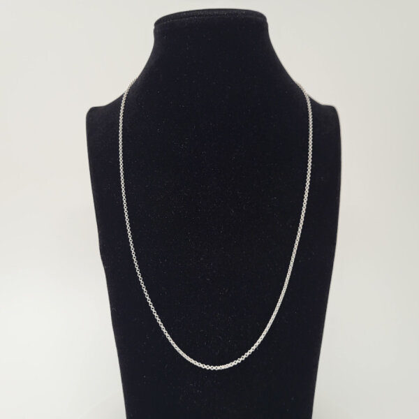 Silberkette 925er Silber rhodiniert 50cm (968)
