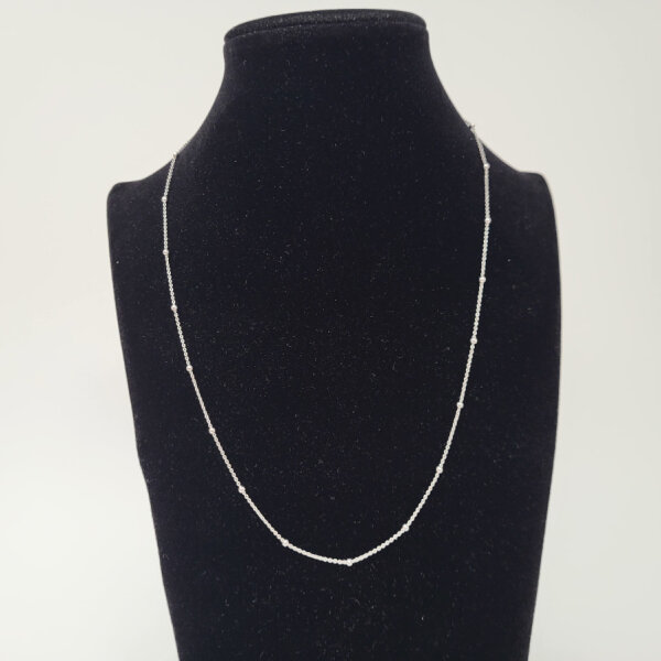 Silberkette 925er Silber rhodiniert 45cm (970)