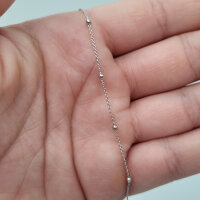 Silberkette 925er Silber rhodiniert 45cm (970)