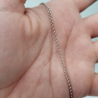 Silberkette 925er Silber rhodiniert 45cm (974)