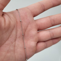 Silberkette 925er Silber rhodiniert 40cm (975)