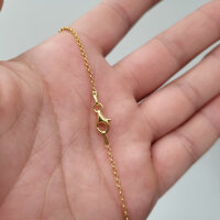 Silberkette 925er Silber vergoldet 40cm (976)