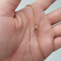 Silberkette 925er Silber vergoldet 50cm (977)