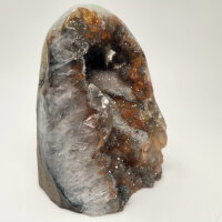 SelteneMulticolor Amethyst Druse mit Calcite Kristall,...