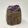 Amethyst Druse tief lila mit Calcite Kristall, 800g, 8x8x7cm (8)