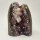 Seltene Multicolor Amethyst Druse mit Calcite Kristall, 920g, 12x9x7cm  (10)