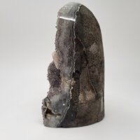 Multicolor Amethyst Druse mit Calcite Kristall, 1400g,...