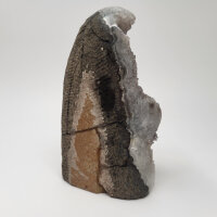 Multicolor Amethyst Druse mit Calcite Kristall, 1400g, 15x9x8cm  (12)