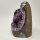 Amethyst Druse mit Calcite Kristall und Goethit, 3830g, 17x13,5x11,5cm (18)