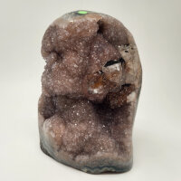 Amethyst Druse mit Calcite Kristall, 1980g,...