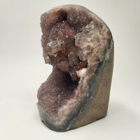 Amethyst Druse mit Calcite Kristall, 1980g,...