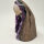 Amethyst Druse tief lila mit Calcite Kristallspitzen, 500g, 10x7,5x6cm (24)
