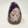 Amethyst Druse tief lila mit Calcite Kristall, 450g, 8x6x7cm (25)