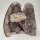 Amethyst Druse mit Calcite Kristall, 670g, 10x10x6,5cm (27)