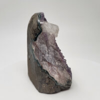 Multicolor Amethyst Druse mit Calcite Kristall, 650g, 10x9x6cm  (28)