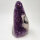 Amethyst Druse mit Calcite Kristall und Goethit, 1060g, 12,5x7x11cm (29)