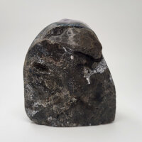 Amethyst Druse mit Calcite Kristall, 1360g, 12x11x8cm (31)