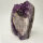 Amethyst Druse mit Calcite Kristall und Goethit, 1650g, 13x10x9cm (32)
