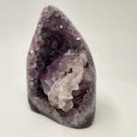 Amethyst Druse mit Calcite Kristall, 430g, 9x6x6cm  (5)