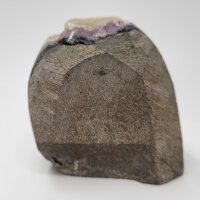 Amethyst Druse mit Calcite Kristall, 570g, 8,5x8x5,5cm  (1)