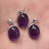 Amethyst oval Anhänger 925er Silber
