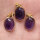 Amethyst oval Anhänger 925er Silber vergoldet